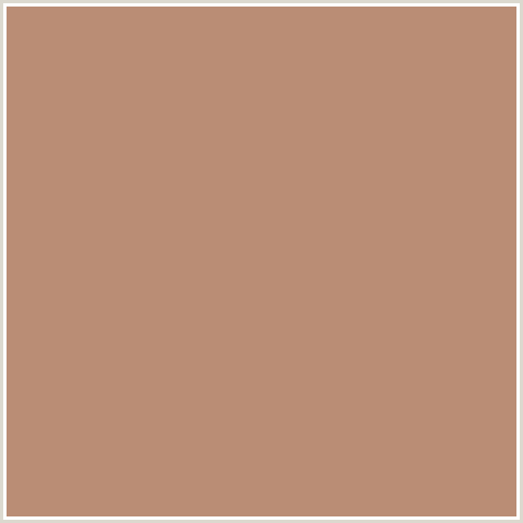 BA8D75 Hex Color Image (BRANDY ROSE, ORANGE RED)