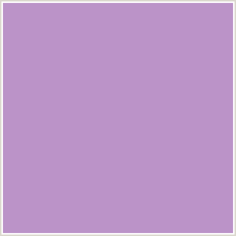 BB93C8 Hex Color Image (EAST SIDE, LAVENDAR, PURPLE, VIOLET)