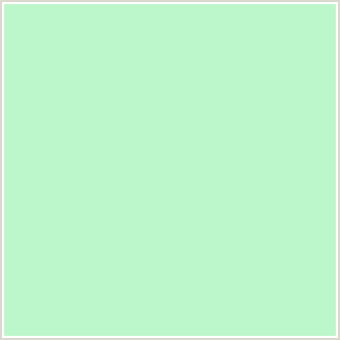 BCF7CB Hex Color Image (GREEN, MAGIC MINT)