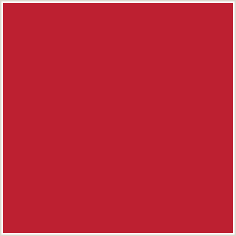 tabe Tilskynde Kondensere BD2031 Hex Color | RGB: 189, 32, 49 | CARDINAL, RED