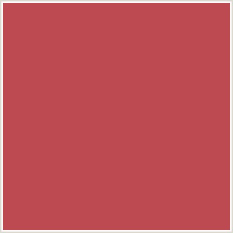 BD4A51 Hex Color Image (CHESTNUT, RED)