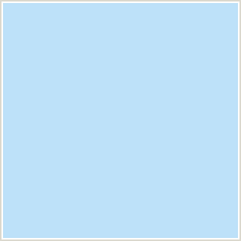 BDE1F9 Hex Color Image (BLUE, SAIL)