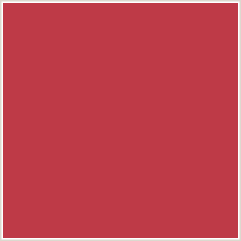 BE3A47 Hex Color Image (MOJO, RED)