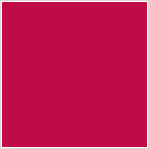 BF0C48 Hex Color Image (RED, SHIRAZ)