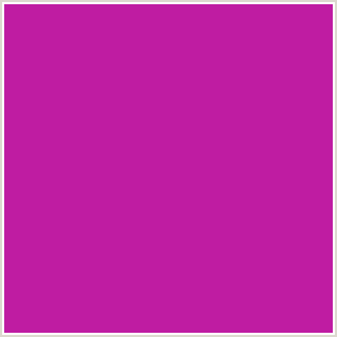 BF1CA2 Hex Color Image (DEEP PINK, FUCHSIA, FUSCHIA, HOT PINK, MAGENTA, RED VIOLET)