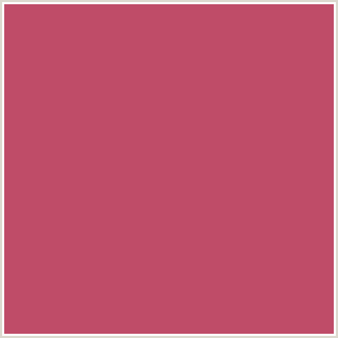 BF4C68 Hex Color Image (BLUSH, RED)