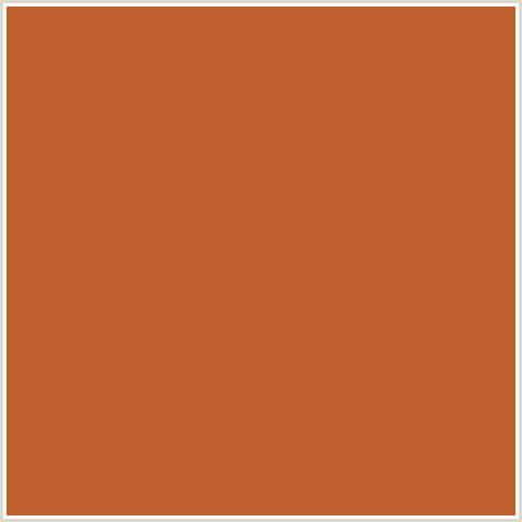 BF5F2F Hex Color Image (ORANGE RED, TUSCANY)