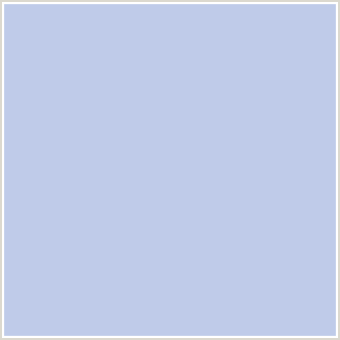 BFCBE9 Hex Color Image (BLUE, PERIWINKLE GRAY)