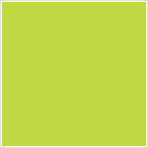 BFD641 Hex Color Image (CONIFER, YELLOW GREEN)