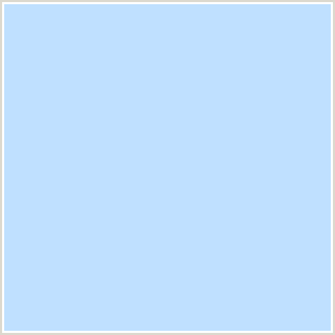 BFE0FF Hex Color Image (BLUE, FRENCH PASS)