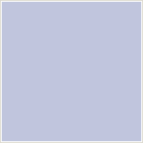 C0C5DD Hex Color Image (BLUE, BLUE HAZE)