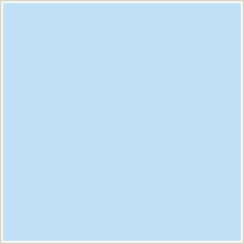 C0E0F5 Hex Color Image (BLUE, TROPICAL BLUE)