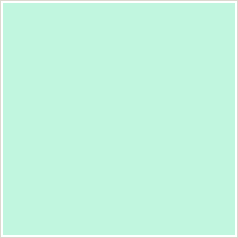 C1F6DF Hex Color Image (GREEN BLUE, ICE COLD, MINT)