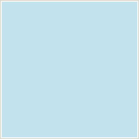 C2E2ED Hex Color Image (BABY BLUE, LIGHT BLUE, SPINDLE)