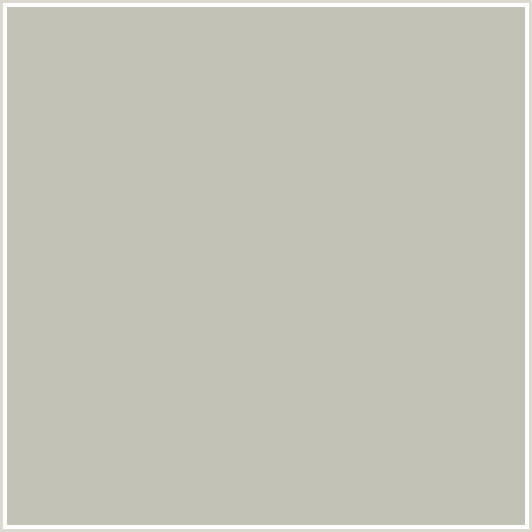 C3C2B7 Hex Color Image (MIST GRAY, YELLOW)