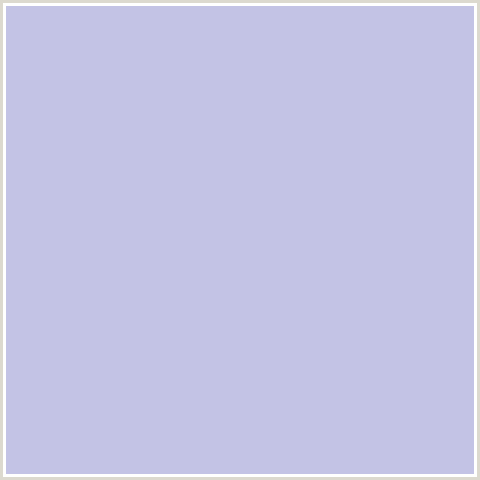 C3C3E5 Hex Color Image (BLUE, PERIWINKLE GRAY)
