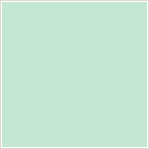 C4E7D5 Hex Color Image (GREEN BLUE, SKEPTIC)