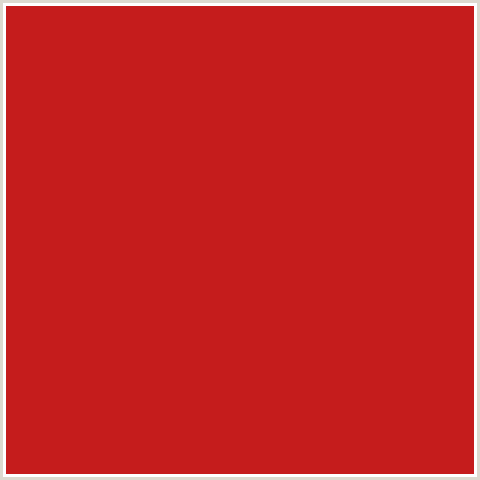 C51C1C Hex Color Image (RED, THUNDERBIRD)