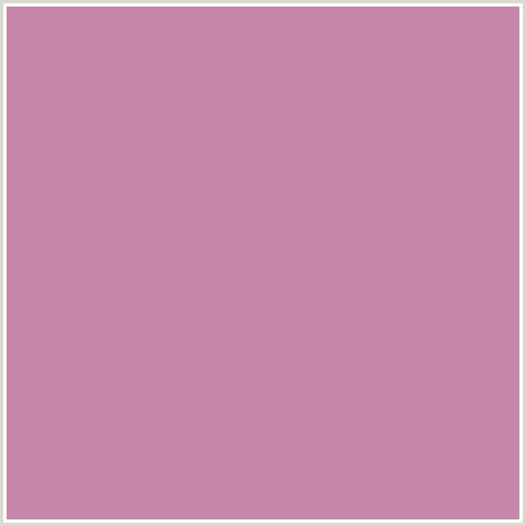 C587AA Hex Color Image (DEEP PINK, FUCHSIA, FUSCHIA, HOT PINK, MAGENTA, VIOLA)