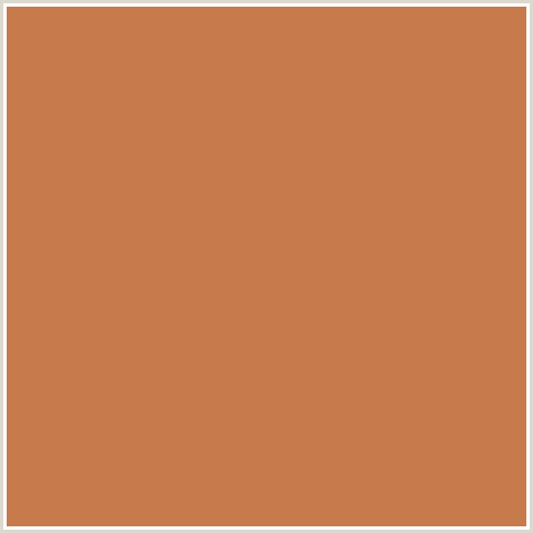 C77A4B Hex Color Image (ORANGE RED, RAW SIENNA)
