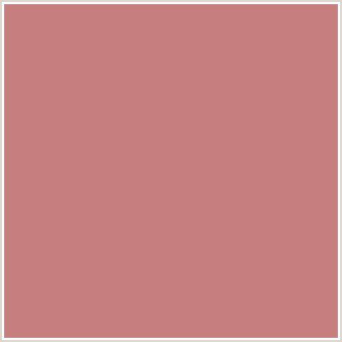 C77E7E Hex Color Image (OLD ROSE, RED)