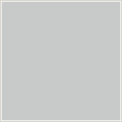 C8C9C9 Hex Color Image (GRAY, GREY, SILVER SAND)