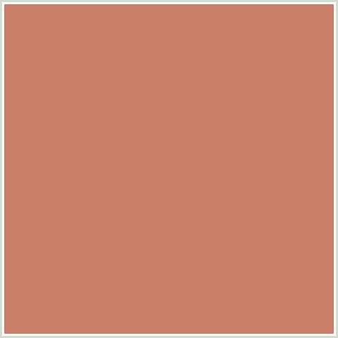 C97E69 Hex Color Image (ANTIQUE BRASS, RED ORANGE)