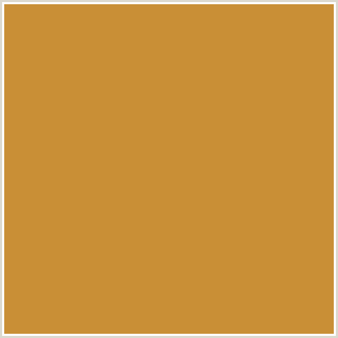 C98F36 Hex Color Image (ORANGE, RAW SIENNA)