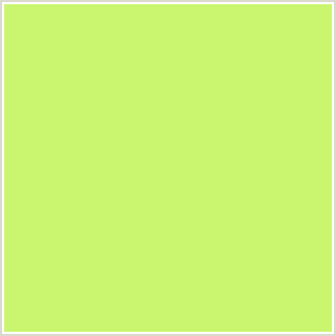 CAF66F Hex Color Image (GREEN YELLOW, SULU)