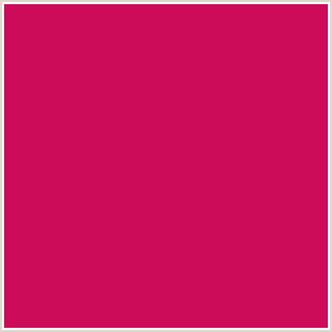 CC0C59 Hex Color Image (RAZZMATAZZ, RED)