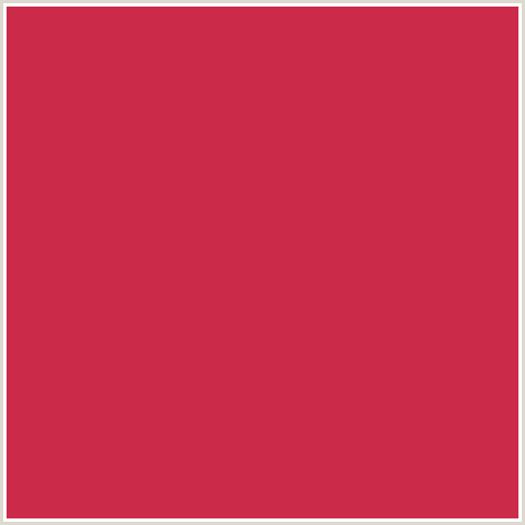 CC2A49 Hex Color Image (BRICK RED, RED)