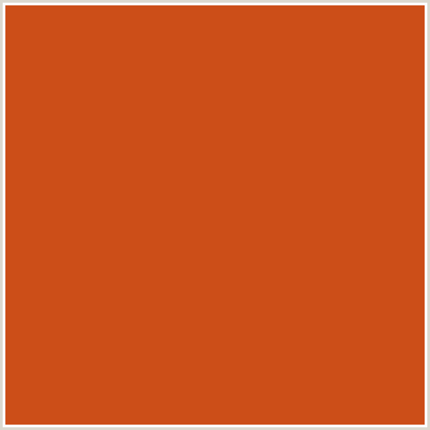 CC4E18 Hex Color Image (ORANGE ROUGHY, RED ORANGE)