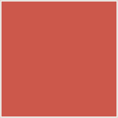 CC584B Hex Color Image (CHESTNUT ROSE, RED)