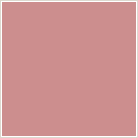 CC8E8E Hex Color Image (PUCE, RED)