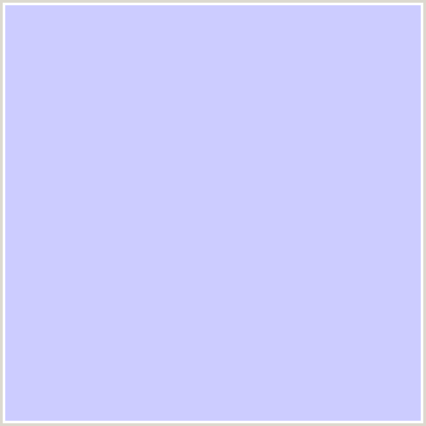 CCCCFF Hex Color Image (BLUE, PERIWINKLE)