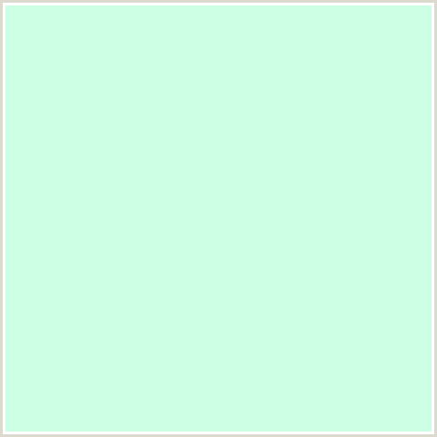 CCFFE4 Hex Color Image (AERO BLUE, GREEN BLUE, MINT)