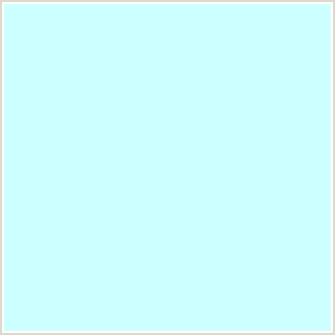 CCFFFF Hex Color Image (BABY BLUE, LIGHT BLUE, ONAHAU)