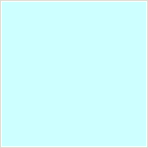 CDFFFF Hex Color Image (BABY BLUE, LIGHT BLUE, ONAHAU)