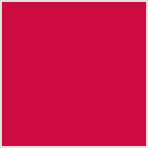 CE0A42 Hex Color Image (RAZZMATAZZ, RED)