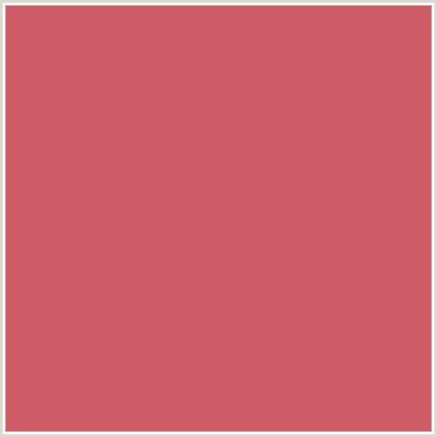 CE5C66 Hex Color Image (CHESTNUT ROSE, RED)