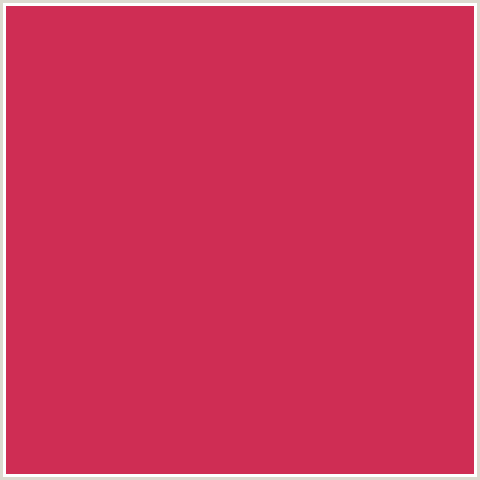 CF2D54 Hex Color Image (BRICK RED, RED)