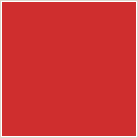 CF2E2E Hex Color Image (PERSIAN RED, RED)