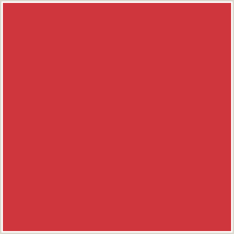 CF363D Hex Color Image (PERSIAN RED, RED)