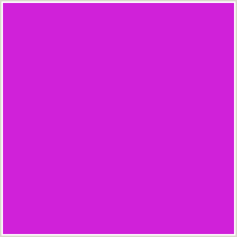 D021D9 Hex Color Image (DEEP PINK, FUCHSIA, FUSCHIA, HOT PINK, MAGENTA, PURPLE HEART)