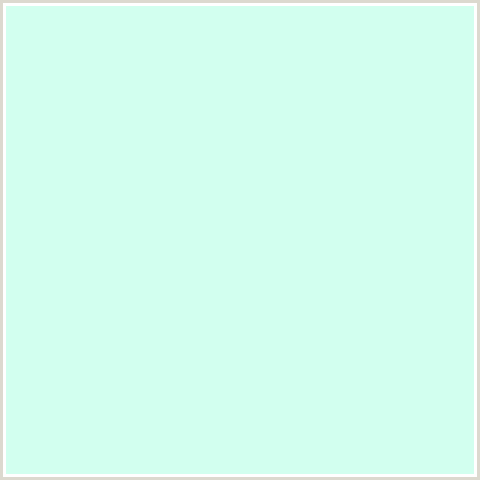D2FFEF Hex Color Image (AERO BLUE, GREEN BLUE, MINT)