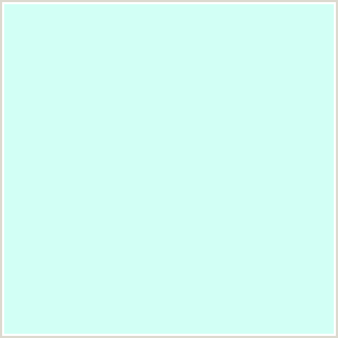 D2FFF5 Hex Color Image (BLUE GREEN, FROSTED MINT)