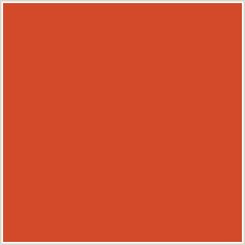 D34A2A Hex Color Image (RED ORANGE, VALENCIA)
