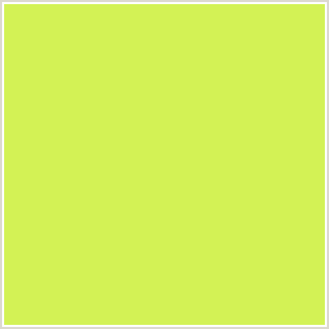 D3F255 Hex Color Image (GREEN YELLOW, STARSHIP)
