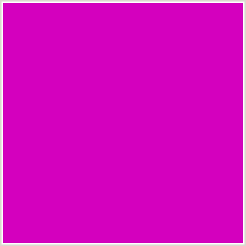 D400BE Hex Color Image (DEEP PINK, FUCHSIA, FUSCHIA, HOLLYWOOD CERISE, HOT PINK, MAGENTA)