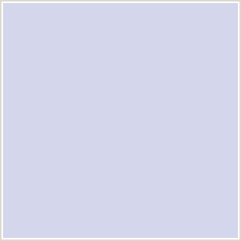 D4D6EB Hex Color Image (BLUE, PERIWINKLE GRAY)